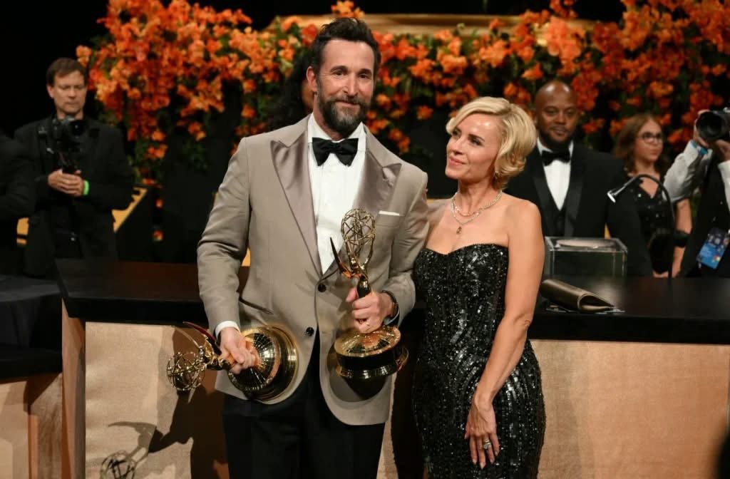2026 Emmy Awards ceremony with winners and Emmy trophies in Los Angeles