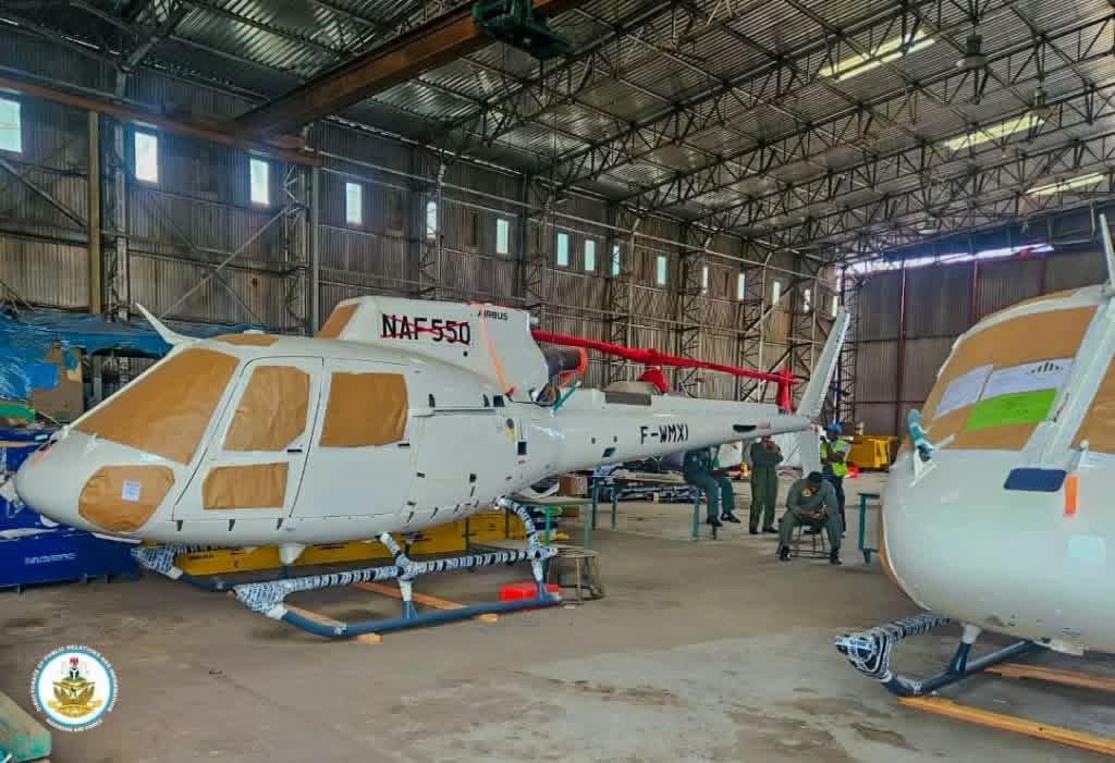 Nigerian Air Force receives five new helicopters, including AW-109 Trekker B and H-125 platforms, to strengthen counterterrorism and security operations.
