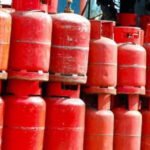 Cooking gas cylinders at a Nigerian LPG retail outlet as prices reach about ₦1,500 per kilogramme in some locations.