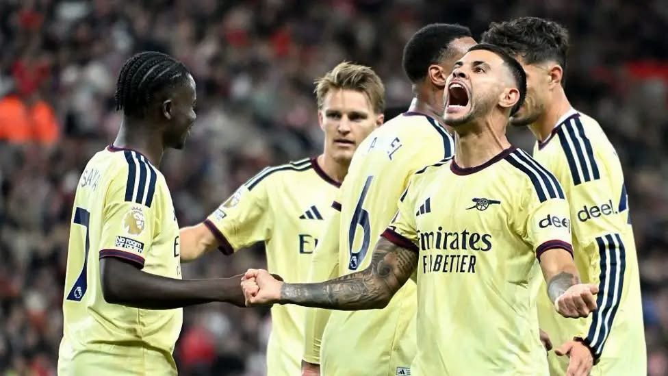 Mikel Arteta prepares Arsenal players ahead of their Premier League clash against Brighton and Hove Albion at the Amex Stadium.