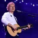 British singer Ed Sheeran performing on stage at Lincoln Financial Field in Philadelphia during his Loop Tour in September 2026.