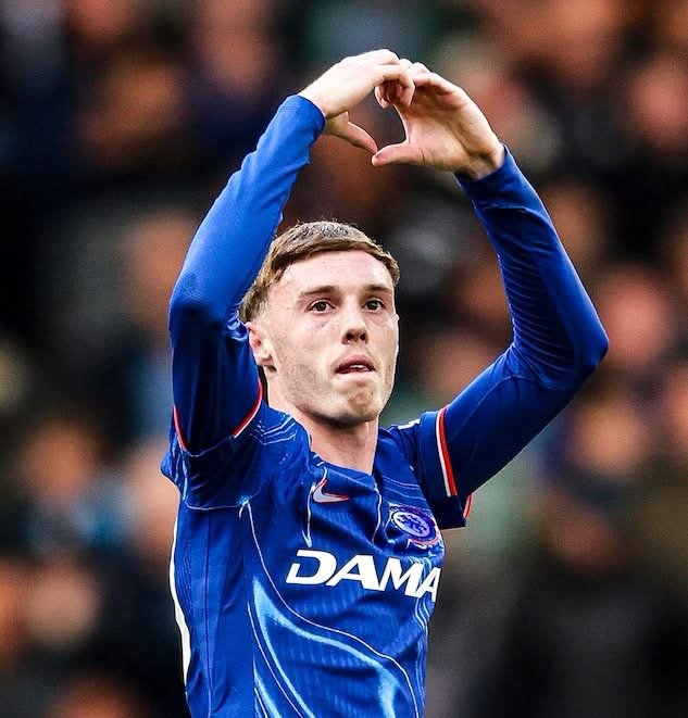 Chelsea forward Cole Palmer during a football match in the 2026-27 season.