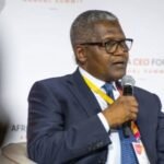Aliko Dangote at the launch of the Dangote Petroleum Refinery initial public offering in Lagos, Nigeria.