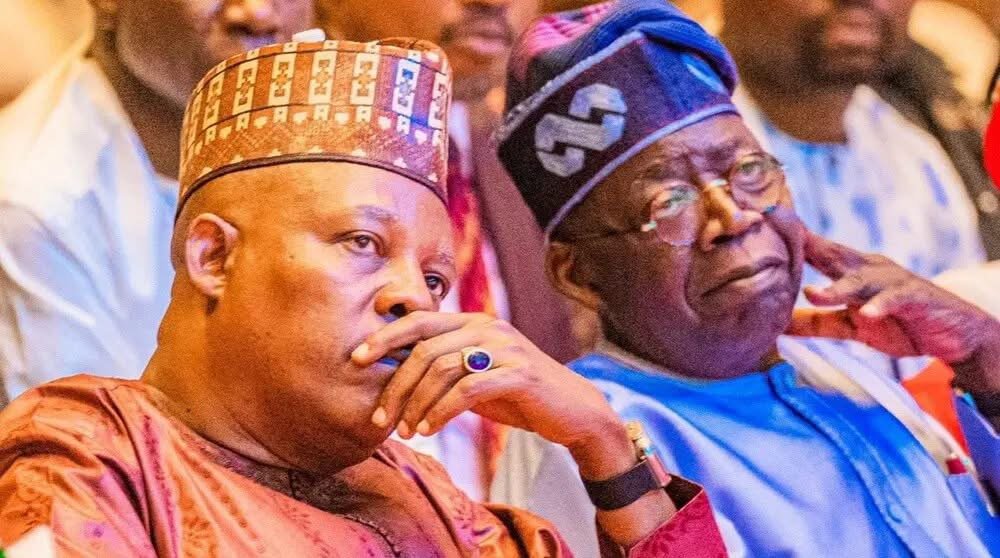 President Bola Ahmed Tinubu and Vice President Kashim Shettima during an official Nigerian government engagement.