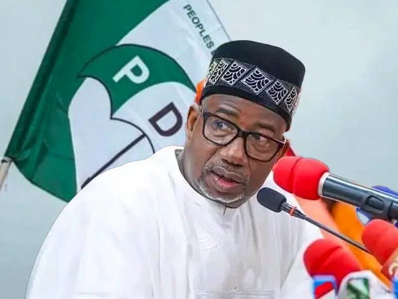 Governor Bala Mohammed during an engagement concerning pensioners and outstanding gratuity payments in Bauchi State.
