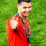Cristiano Ronaldo wearing the Portugal national team kit during preparations for the 2026-27 UEFA Nations League.