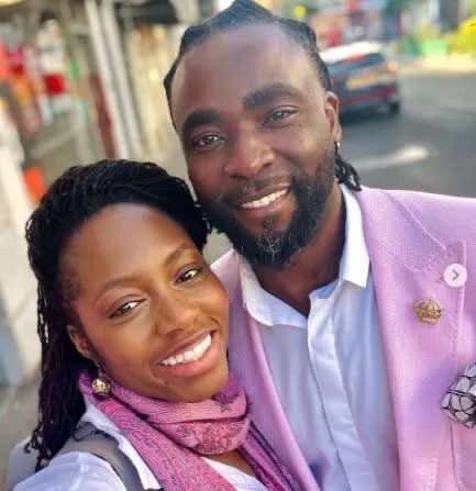 Former BBNaija housemates Khafi Kareem and Gedoni Ekpata celebrating their sixth wedding anniversary.
