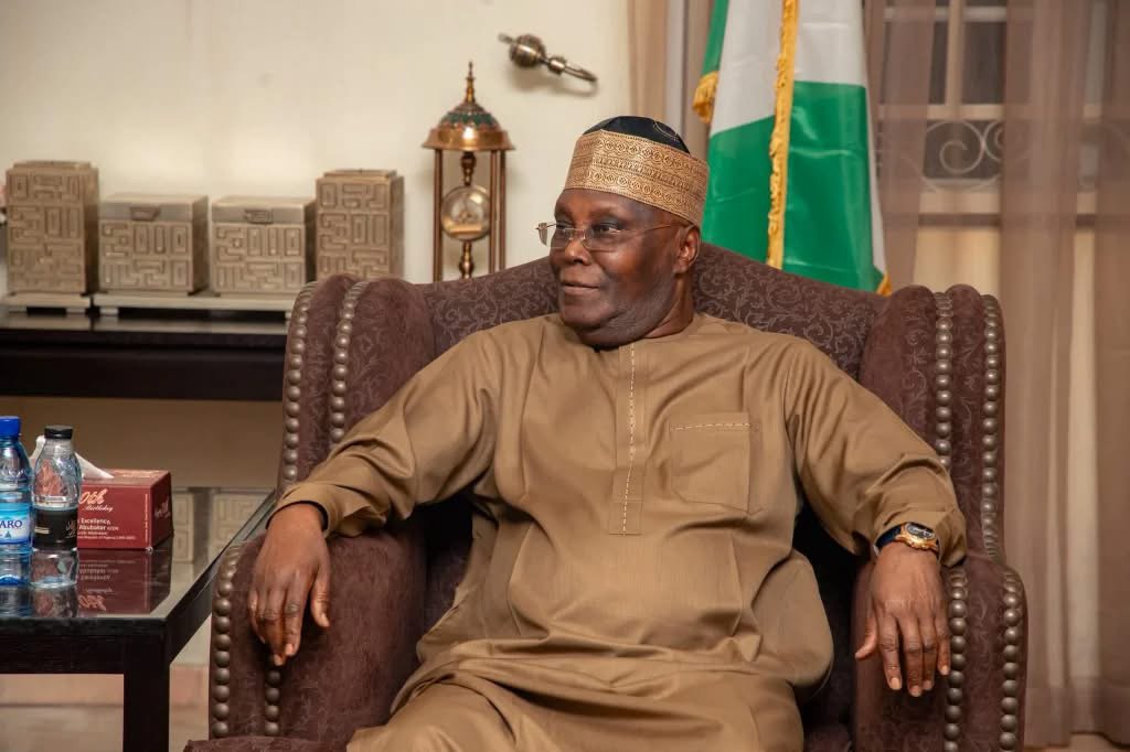 Former Vice President Atiku Abubakar, presidential candidate of the African Democratic Congress, during a political engagement ahead of the 2027 Nigerian presidential election.