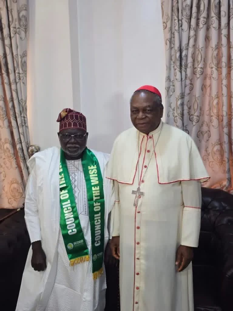 Cardinal John Onaiyekan addressing participants at the All Nigeria Editors Conference in Enugu ahead of Nigeria’s 2027 general elections.