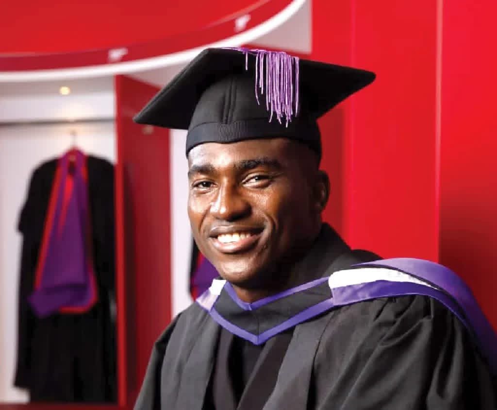 Taiwo Awoniyi, César Azpilicueta and fellow football professionals pursuing postgraduate studies in global football sport directorship.