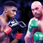 Anthony Joshua and Tyson Fury during preparations for their potential heavyweight boxing showdown in Cardiff