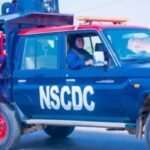 NSCDC operatives recover allegedly vandalised NNPC pipeline pipes in Kwali, Abuja.