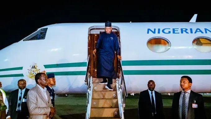 Vice President Kashim Shettima returns to Nigeria after leading the Nigerian delegation to the 81st United Nations General Assembly in New York.