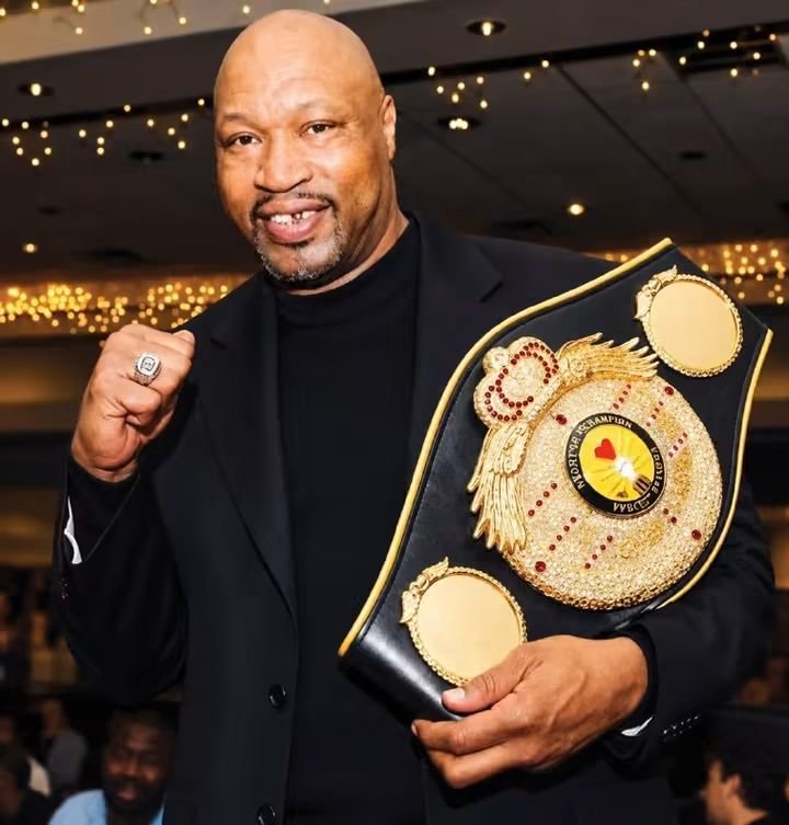 Ray Mercer, former Olympic heavyweight champion, during a boxing event in Lagos for Street Rumble Season 2.
