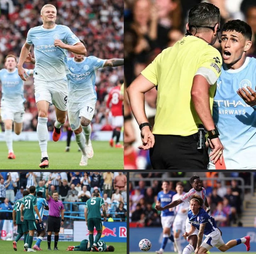 Phil Foden, Taiwo Awoniyi and Axel Disasi involved in Premier League red-card incidents reviewed by VAR during Matchweek 4.