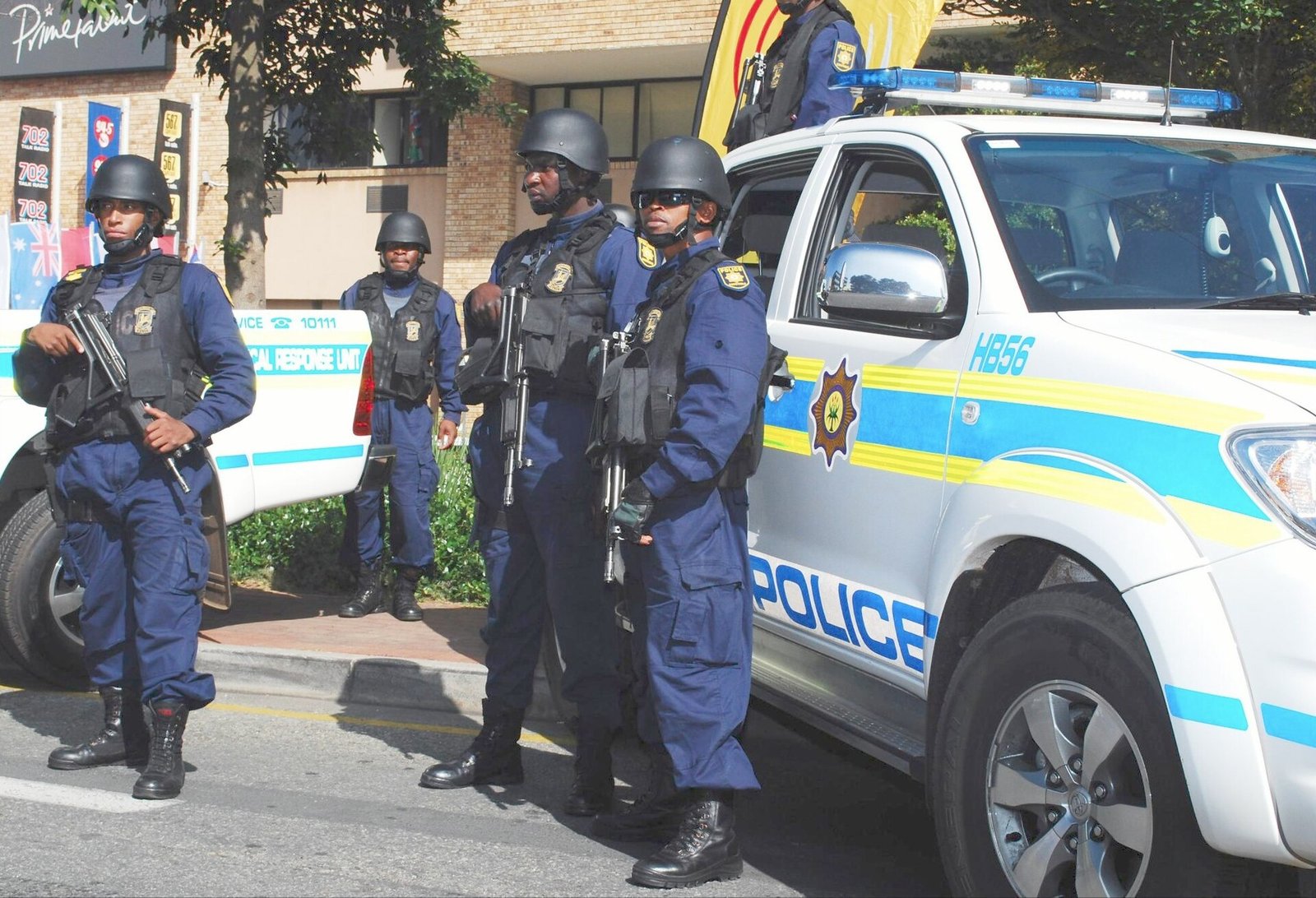 Senzo Mchunu, suspended South African Police Minister, during a public appearance.