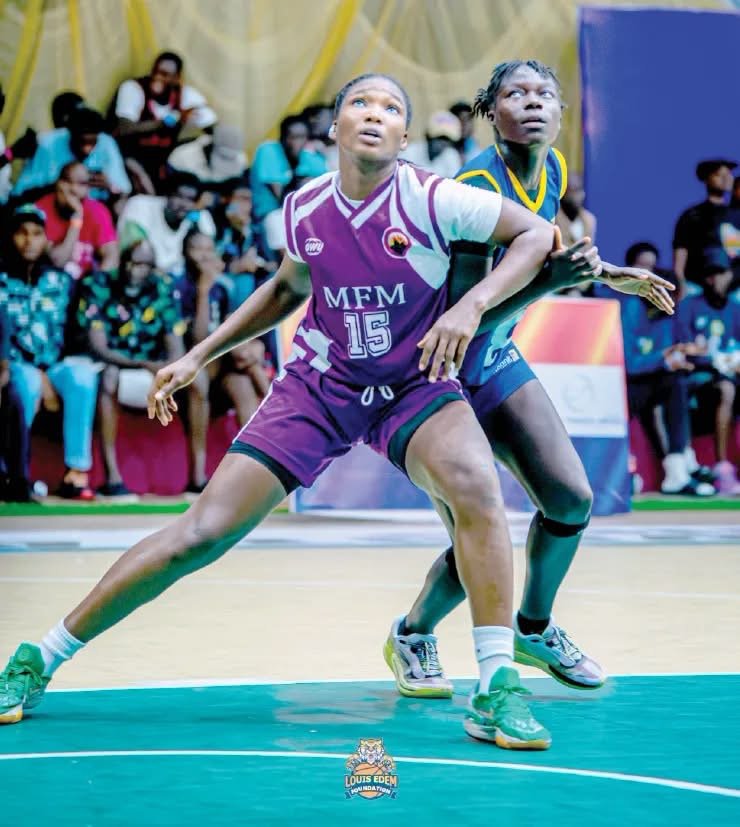 MFM Women Basketball Team and First Bank players competing in the 2026 NBBF/Zenith Bank Women’s Basketball League in Lagos.