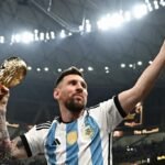 Lionel Messi wearing Argentina’s No. 10 shirt during his farewell match preparations ahead of his final international appearance against Benin.