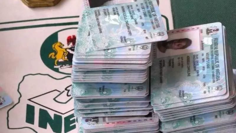Nigerian voters queue at a polling station ahead of the 2027 elections as Yiaga Africa reports strong voting intentions but concerns over insecurity and trust in INEC.