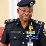 Bayelsa State Commissioner of Police Ajao Saka Adewale during a community security engagement with traditional rulers, youth leaders and Community Development Committee representatives in Yenagoa.