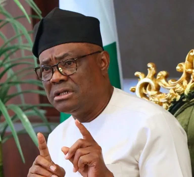Nigeria’s FCT Minister Nyesom Wike speaking about President Bola Tinubu’s re-election prospects ahead of the 2027 general election.