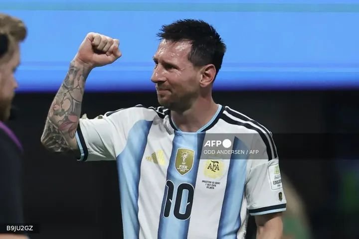 Lionel Messi during his Argentina national team career, ahead of receiving an honorary doctorate from the University of Buenos Aires.