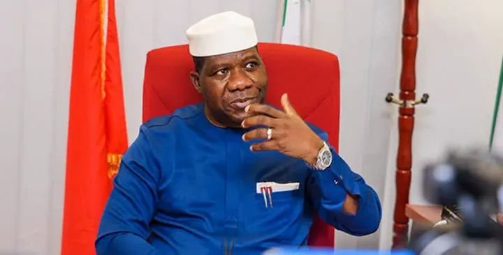 Opeyemi Bamidele, Nigeria’s Senate Leader, speaks during a political engagement ahead of the 2027 general elections.