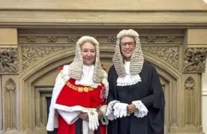 Ellie Reeves and Andy Slaughter sworn in as UK Attorney General and Solicitor General at the Royal Courts of Justice.