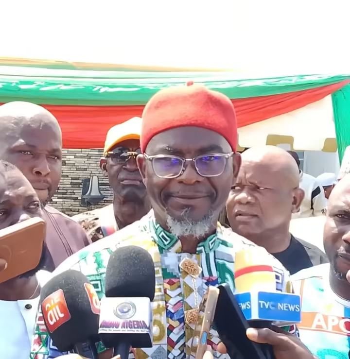 Eric Opah and Godswill Agu Egbe during an APC engagement ahead of the 2027 Abia governorship election.