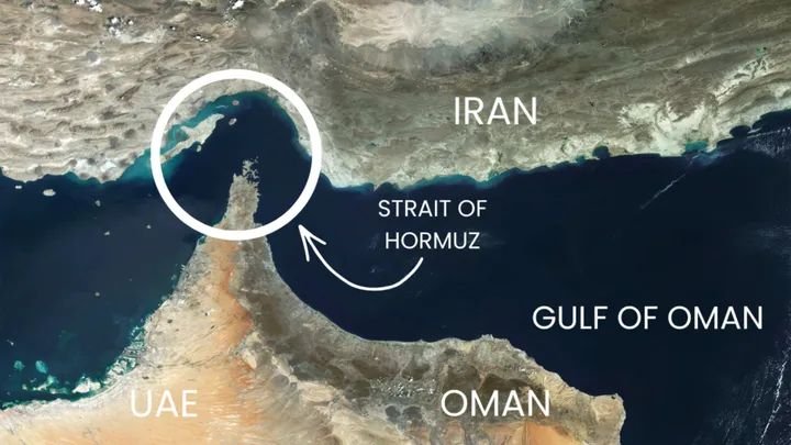Tanker ships navigating the Strait of Hormuz amid rising maritime attacks and Gulf oil export activity.